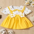 thumbnail image 2 of Robe à Manches Courtes Bébé Fille Imprimé Floral d'Été Robe en Ligne, 2 of 9