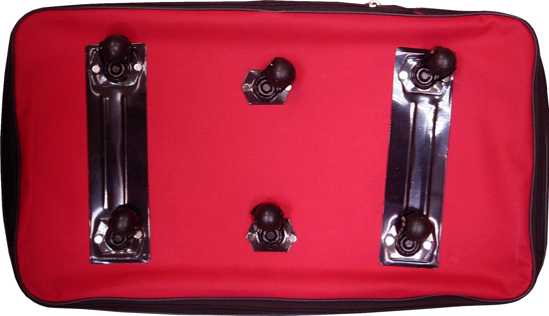 40" Rolling Wheeled Duffel Bag Spinner Luggage Bag (Red)