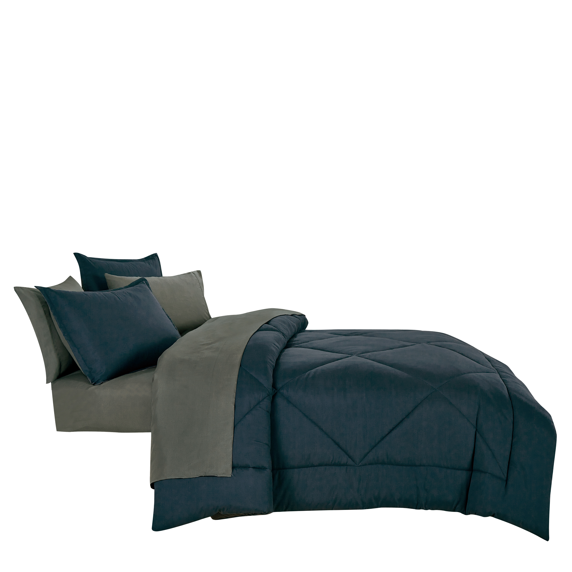 EvJK 7-Piece Comforter Set – Lightweight Polyester, Breathable, Soft & Cozy, Decorative Bedding Set – King