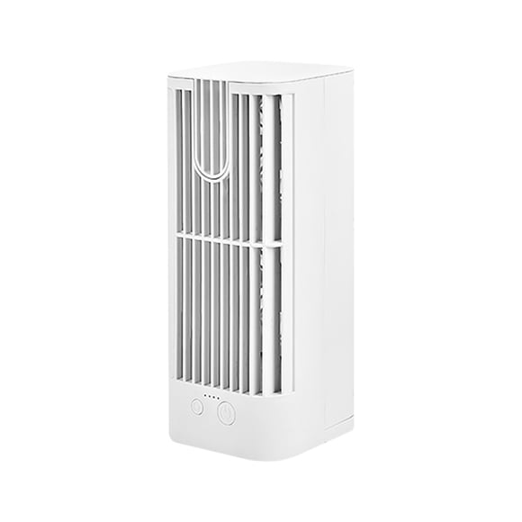 Ventilador de Aire Acondicionado de Escritorio, Ventilador de Aire Acondicionado Pequeño para el Hogar, Luz Nocturna Interior, Ventilador de Aire Acondicionado, Ventilador Silencioso, Fuerte Y Fresco