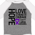 thumbnail image 4 of Inktastic Lupus Hope Love Strength 2 Boys or Girls Long Sleeve Baby Bodysuit, 4 of 5