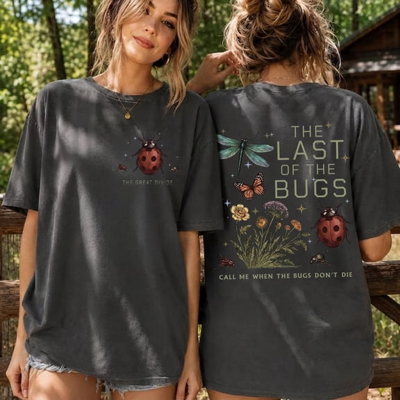 The Divide Tour The Last of the Bugs Two-Sided T-Shirt, Folk Music Lyrics Inspired Tee, Indie Concert Fan Shirt, Vintage Music Gift for Men and Women