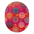thumbnail image 3 of Unique Loom Azalea Collection Area Rug - Aromi (7' 10" x 10' Oval Rust Red/Orange), 3 of 7