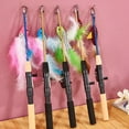 thumbnail image 4 of Cat Interactive Toy Stick Feather Wand Toys Fish-shaped Telescopic Fishing Rod Cat Teaser Toy Supplies Random Color, 4 of 12
