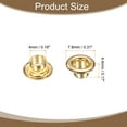 thumbnail image 2 of Uxcell 100Set Ojales de 4mm 1/6 Pulgada Kit de Ojales de Latón con Arandelas para Tela, Cortinas, Lonas, Cinturones de Cuero, Zapatos, Bolsas DIY, Dorado, 2 of 7
