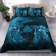 thumbnail image 2 of Juego de Cama Vikingo, Calavera Ravens Tattoo 9 Rlt12, 2 of 6