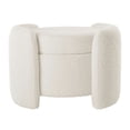 thumbnail image 4 of Modway Nebula Modern Boucle Fabric Upholstered Ottoman in Ivory, 4 of 9