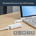 thumbnail image 5 of StarTech.com USB 3.0 to Gigabit Ethernet Network Adapter - 10/100/1000 NIC - USB to RJ45 LAN Adapter for PC Laptop or MacBook (USB31000SW), 5 of 8