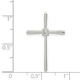 thumbnail image 2 of White Sterling Silver Charm Pendant Themed Cubic Zirconia CZ 29 mm 18, 2 of 2
