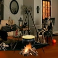 thumbnail image 6 of Clearance!Halloween Decorations Outdoor - Halloween Party Decorations - Large Witches Cauldron on Tripod with Lights - Black Plastic Bowl Decor - Hocus Pocus Candy Bucket Decoration for Home Porch Out, 6 of 9