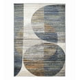 thumbnail image 2 of FLOORPLAY 10x13 Washable Area Rug, Modern Abstract Gray Blue Geometric Pattern, Distressed Non-Slip Area Rug for Bedroom & Living Room, Medium Pile, 2 of 5
