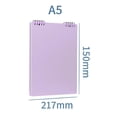 thumbnail image 2 of A5 Refillable Binder Notebook Top Spiral Binding Lined 60 Sheets Portable Writing Pad For Office Meeting Planning (Light Purple), 2 of 5