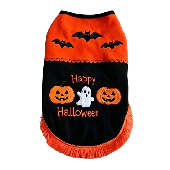 lhwanj Dog Halloween Sweater, Halloween Knitted Pumpkin Ghost Dog Sweaters Clothes for Small Medium Large Dogs Pets