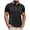 Black, variant on Men's Cotton Blend Summer Polo Shirt Breathable Comfortable Top AG,3XL