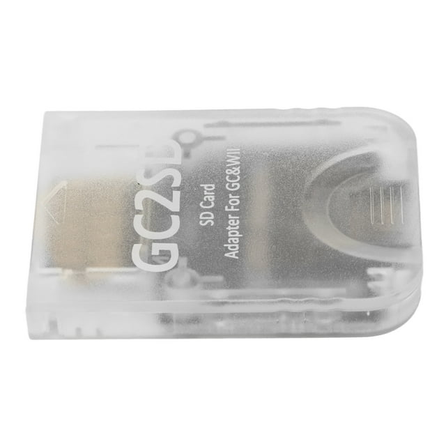 GC2SD Card Reader, Plug and Play Portable Game Console Micro Storage Card Adapter for , GC, with Swiss, Xeno, GCloader Lite