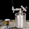 thumbnail image 1 of Equipo para elaboración de cerveza en barril, sistema dispensador de cerveza de acero inoxidable de 2 l para elaboración casera de cerveza, diseño de última generación, 1 of 11