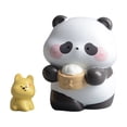 thumbnail image 5 of Outdoor and Garden Cute Panda Figurine Blind Box Chinese Themed 3D Cartoon Animal Decor Small Collectible Desktop Ornament Gift for Men Women Birthday Party Patio Lawn Yard Decor, 5 of 9