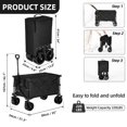 thumbnail image 5 of Dextrus Collapsible Wagon 146L / 220 lb Capacity Utility Cart with Big Wheels, 5 of 13