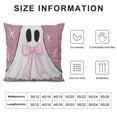 thumbnail image 5 of SHANXI Halloween Pillow Covers Striped Polka Dots Spooky Ghost Jack O'Lantern Pumpkin Decor Holiday Cushion Cases Party Decoration for Home Sofa 24x24in, 5 of 5