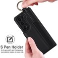 thumbnail image 4 of Phone Case for Samsung Galaxy Z Fold 6 5G 2024 Wallet Cover with S Pen SPen Slot Credit Card Holder Stand Slim Rugged Mobile Purse Ring Cell Accessories ZFold6 Z6 G Fold6 6Z Women Men Black, 4 of 7