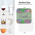 thumbnail image 5 of Leather Coasters with Heat-resistant for Drinks, Summer Cup Coasters Cup Pad Mat for Tabletop Protection, Coffee Table, Office Desk and Housewarming Gift, 5 of 5