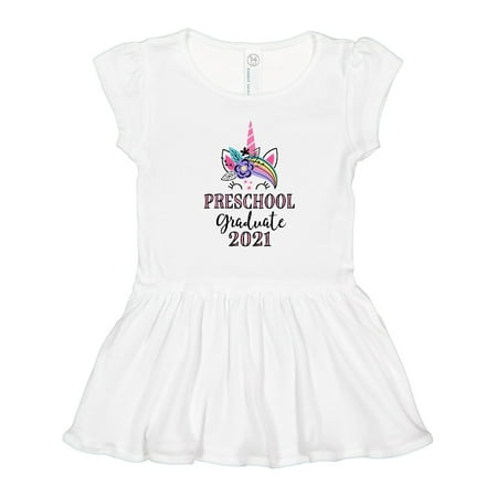

Inktastic 2021 Preschool Graduate Unicorn Gift Toddler Girl Dress