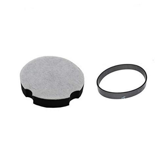 Replacement Part For Bissell Vacuum Cleaner 1 Filter with 1 Flat Belt Models 1520, 15204, 15207, 15208, 15209, 1520L, 1520N, 1520R, 1520U, 1520V, 1520W, 1520X, 21129, 2112R, 2112Z # 1604896 & 1604895