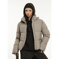 thumbnail image 5 of PUFFIT Women Puffer Jacket Hood Winter Water Repellent Wind-Resistant Ladies Classic Quilted Padded Coat Big Pocket, 5 of 5