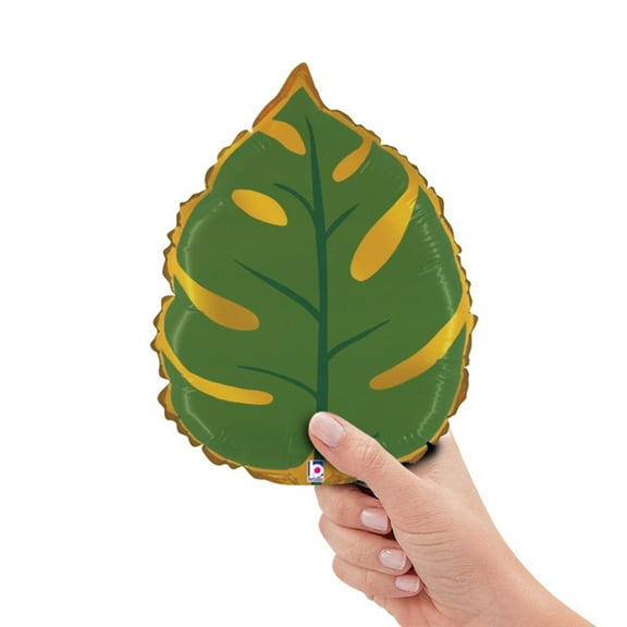 14 inch Tropical Leaf Mini Shape (Air-Fill Only) Foil Mylar Balloon - Party Supplies Decorations