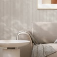 thumbnail image 3 of Tempaper Textured Batik Stripe Grey Peel and Stick Wallpaper, 20.5" x 16.5', 3 of 6