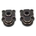 thumbnail image 2 of RC Front Rear Axle Door Gear Cover, Stable Lowering Gravity Center RC Steering Knuckle Cover Brass Wear Resistant 2PCS  For 1/24 Climbing Car, 2 of 8