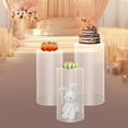 thumbnail image 4 of Cylinder Pedestal Stands for Party 3Pcs Clear Pedestal Display Plinth Pillars Round Cake Stand Cylinders for Wedding Party Art Decor 35.4''(L),29.5''(M),23.6''(S), 4 of 7