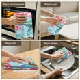 thumbnail image 6 of 2 Pcs Funny Kitchen Towels,Blue and Gray Floral Pattern Microfiber Dish Towels,Kitchen Tea Towels,Kitchen Towel Set (18" X 26"), 6 of 7