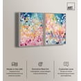 thumbnail image 3 of Joyful Rainfall Set Canvas Set of 2 Maximalist Art by Art Remedy, Silver Frame, 36 x 54, 3 of 6