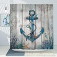 thumbnail image 1 of JOOCAR Anchor Shower Curtain Nautical Shower Curtain Wood Rustic Shower Curtain Vintage Ocean Shower Curtain Country Coastal Shower Curtain Polyester 72x72 Inch, 1 of 6