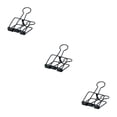 thumbnail image 2 of stanreset 1/2/3 20 Pieces Metal Paper Clip Anti-rust Unfading Solid Color Replacement Home Office File Examination Papers Clips Black 25mm 3PCS, 2 of 6