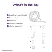 Roku Smart Home Smart Light Strip+ SE Wi-Fi - Enabled Indoor LED 16.4 ft (18 Watt) with Multi-Colored Section Control