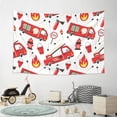 thumbnail image 6 of Xecao Fire Truck Print Tapestry, Wall Hanging Room Funny Decor, Backdrop Room Decor for Bedroom Living Room dormitory, 6 of 8