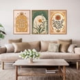 thumbnail image 3 of Hieng Neutral Botanical Wall Art , Large Framed Boho Farmhouse Wall Decor, Modern Minimalist Floral Wall Painting, Rustic Wildflower Canvas Art Prints for Living Room, Bedroom Unframed, 3 of 6