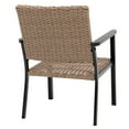 thumbnail image 4 of C-Hopetree Outdoor Lounge Chair for Outside Patio Porch, Metal Frame, Natural All Weather Wicker, 4 of 7