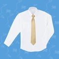 thumbnail image 6 of Champagne Ties for Boys Solid Color Pre-Tied Kids Tie Classic Adjustable Weddings Necktie, 6 of 7
