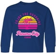 thumbnail image 3 of Inktastic Summer Enjoy the Sunshine Panama City Florida in Pink Long Sleeve Youth T-Shirt, 3 of 5
