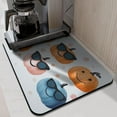 thumbnail image 2 of Drying Mat for Dishes Cute Pumpkin Halloween Fall Holiday Coffee Bar Mat Absorbant Collapsible 18x24 Inch Dry Pad for Coffee Machine Dish Rack, 2 of 7