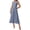 Blue Grey, variant on Women Tank Midi Dress Summer Crewneck Sleeveless Pleated A Line Business Casual Formal Sweater Spring Dresses