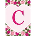 thumbnail image 2 of America Forever Flags Monogram Letter C Garden Flag - Pink Roses - 12.5 x 18 Inches, Happy Valentine's Day Pink Roses Love Heart Double Sided Flag, Seasonal Yard Outdoor Holiday Décor, 2 of 7