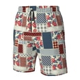 thumbnail image 5 of Naloa Patchwork In Country Style Men's Beach Shorts, Surfing shorts, Swim trunks, Quick Dry Swim Trunks for Surfing Beach Fun - Medium, 5 of 9