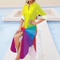 thumbnail image 4 of Colour Wheel Long Sleeved Shirt Dress women evening dress Clothing female summer dress woman trendy party dresses women, 4 of 6