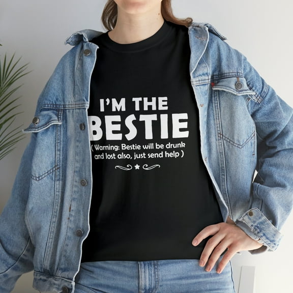 I'm The Bestie Racerback If Lost Or Drunk Please Return To T-Shirt