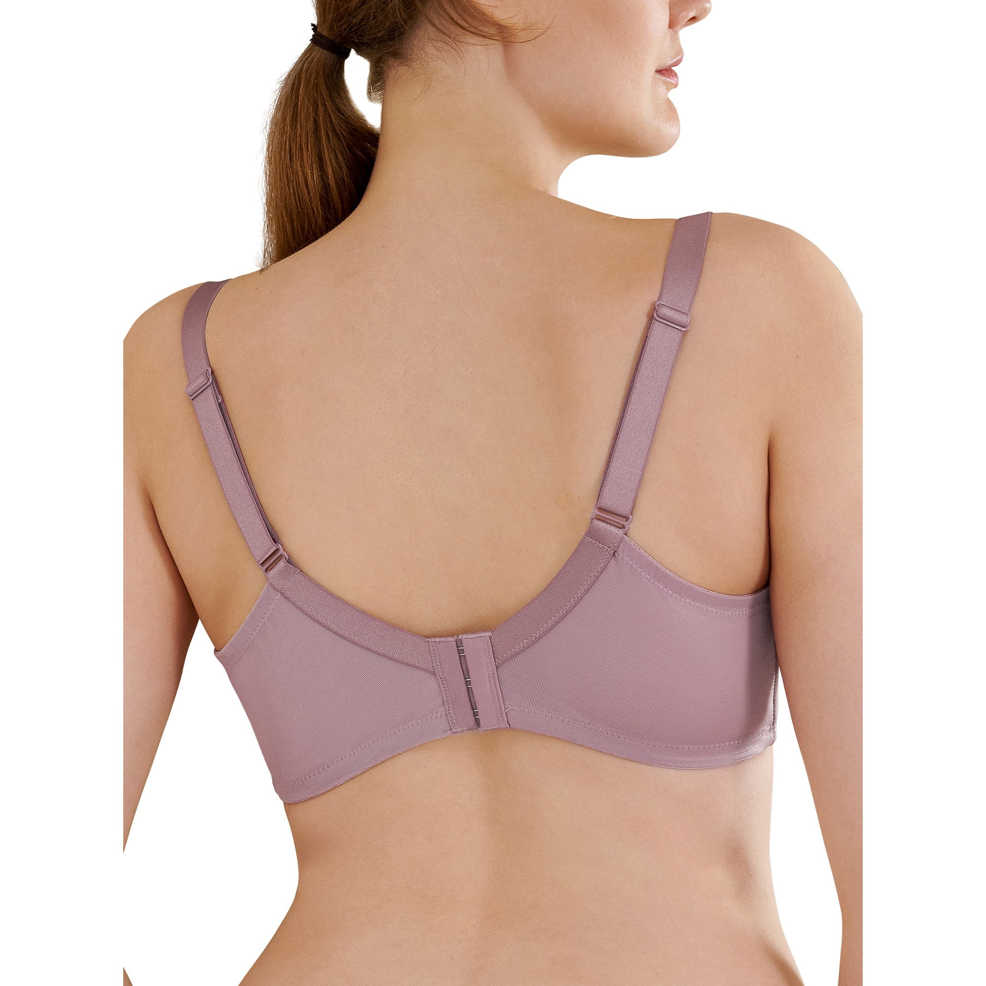 HSIA Plus Size Bra with Underwire Lightly Padded Full Figure Comfort Bra Purple 38DD