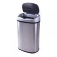 thumbnail image 4 of Automatic Touch-Free Rectangular Stainless Steel Trash Can with Lid, 13 Gallon, Brushed Finish, Motion-Sensor Activated, 4 of 6